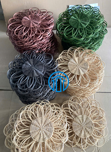 Top One Natural Rattan Placemat <b>Round</b> <b>Table</b> Wedding and Decor <b>Mat</b> Rattan Charger Plate Perfect for Dining <b>Table</b> - Product Image 6