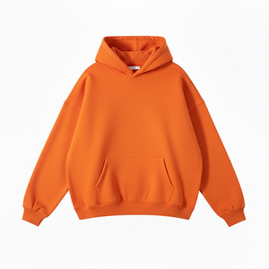 Sweat-shirt unisexe en molleton à épaules tombantes, coupe décontractée, en coton uni, avec poche kangourou, pour homme - Product Image 5
