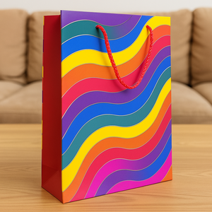 Bolsas de Regalo Coloridas con Asas de Cuerda Roja para Fiestas, Cumpleaños y Celebraciones - Product Image 5