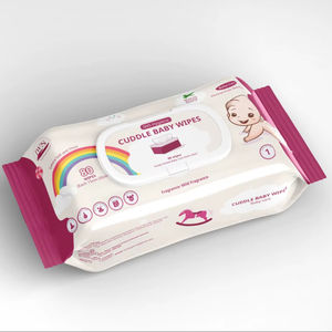ผ้าเช็ดทำความสะอาดเด็กแบบพรีเมียม 80 แผ่นต่อแพ็ค ผสมว่านหางจระเข้ เนื้อหนานุ่ม ปลอดภัยสำหรับทารกแรกเกิด ผลิตโดยโรงงานผลิตผ้าเช็ดทำความสะอาด - Product Image 1
