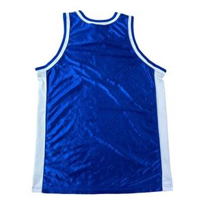 Unisex <b>Blue</b> Custom Team Basketball Jersey Sleeveless Tank <b>Top</b> Solid Color Moisture Wicking Polyester UV Protection Regular Fit - Product Image 2