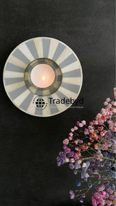 Porte-bougie de luxe en os incrusté, décoration artisanale haut de gamme par Tradebyd - Product Image 3