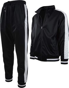 Conjunto Deportivo Informal para Hombre, Chaqueta Deportiva con Capucha Ligera y Transpirable y Pantalones Deportivos con Cierre de Cordón, Logotipo Personalizado - Product Image 1