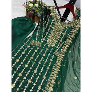ชุดเดรสงานพรอมสำหรับปาร์ตี้สวยชุดกระโปรงและ dupatta - Product Image 3
