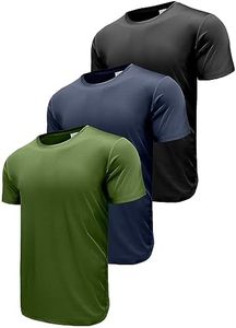 Camiseta Deportiva para Hombre, Transpirable, de Malla de Nido de Abeja, que Absorbe la Humedad, de Polialgodón, de Secado Rápido, para Verano - Product Image 3
