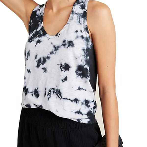 Débardeur graphique de qualité supérieure pour femme, tissu doux, respirant et durable, coton / fibre de bambou, grandes tailles - Product Image 1