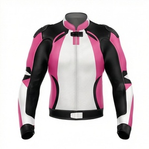 Chaqueta de Motociclista de Cuero para Hombre, Ropa de Motociclismo, Impermeable, para Carreras, Protección y Seguridad, Color Personalizado - Product Image 1