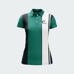 2026 New Design Breathable Knitted <b>Plain</b> Dyed Women's Polo Shirt Custom Logo Top Quality Casual Wear Needle Detection Shirt - Product Image 1
