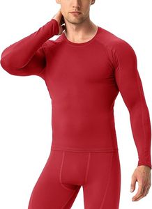 Men's Premium Compression Long Sleeve Performance Shirt Eco-Friendly Slim Fit Spandex/Polyester Quick Dry Base <b>Layer</b> <b>Top</b> for - Product Image 6