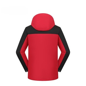 Chaqueta de Otoño para Hombre, Impermeable, Cortavientos, con Bloques de Color, Capucha, Forro Polar Grueso, Forro de Lana y Logotipo Frontal - Product Image 2