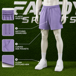 Shorts de survêtement en coton personnalisés pour hommes et femmes, avec cordon de serrage, taille élastique, décontractés, pour l'été, sport, jogging, en molleton, avec poches - Product Image 5