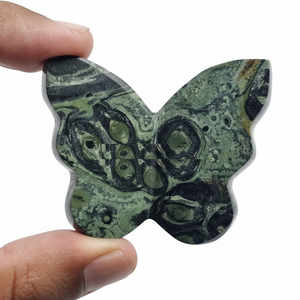 Alas de Mariposa 3D de Jaspe Kambaba Natural al por Mayor, Tallado de Cristal, Piedra Energética, Espécimen Mineral Curativo, Decoración de Oficina - Product Image 2