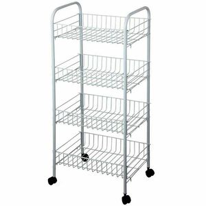 Exclusive Iron Kitchen Trolley Utility <b>Cart</b> Featuring Strong Metal Construction And Elegant Kitchen Organization Style - Product Image 1