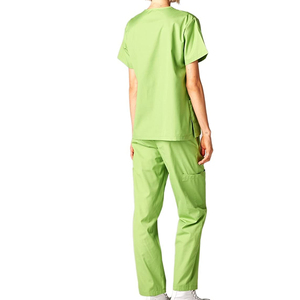 Tenues d'infirmière modernes unisexes à col en V, en tissu tissé polyester/coton, avec détection d'aiguilles, fusion sans couture, pour usage hospitalier - Product Image 3