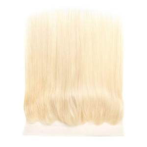 Lace Frontal Indian Hair Human Hair Wig Straight Blonde Virgin Hair Soft Style <b>White</b> <b>Wrap</b> - Product Image 2