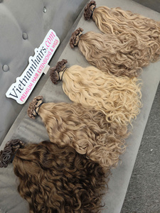 Virgin Genius Weft Human Hair Extensions Seamless Thin Weft Double Drawn <b>Tangle</b> Free Wholesale - Product Image 5