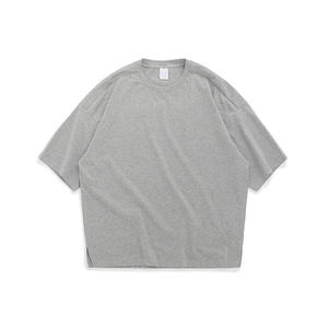 T-shirt unisexe en coton épais surdimensionné pour homme, personnalisable avec logo, 100 % coton, épaules tombantes - Product Image 4