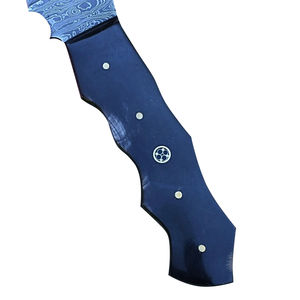 Couteau de chasse Bowie à lame fixe en acier Damas de haute qualité, personnalisable, de qualité industrielle, pour usage extérieur, camping et tactique - Product Image 2