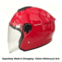 Casque de moto demi-face personnalisé en ABS, léger, pour la ville, les trajets quotidiens, OEM, toutes saisons