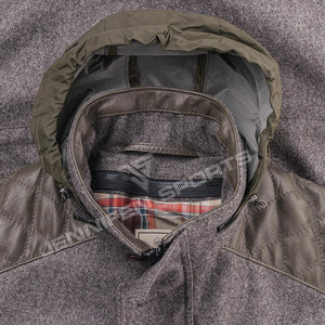 Veste de chasse pour homme en duvet d'oie, 100% laine, haut de gamme, longue, personnalisée, chaude, veste de chasse sur mesure - Product Image 6