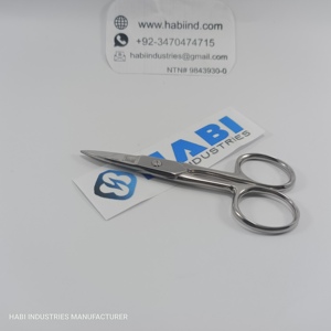 High Quality Stainless Steel Sharp Cuticle Embroidery Scissors Custom <b>Chrome</b> Polish Tailor Cloth Cutting Wholesale - Product Image 5