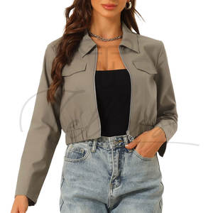 Vestes courtes pour femmes 2024, vente en gros, design personnalisé, haute qualité, sur mesure. - Product Image 1