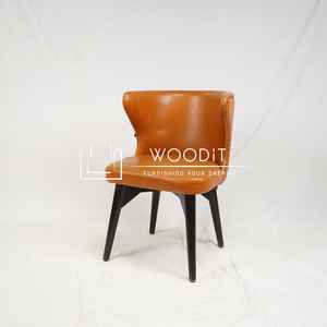 Silla de Comedor Minimalista 2026, Nueva, de Lujo, Moderna, 100% Cuero Genuino, Base de Hierro Sólido, Asiento Acolchado Suave, Estilo Rústico, para Cafetería - Product Image 2