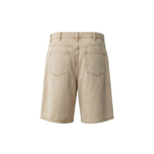 Pantalones Cortos Bermuda para Hombre, Talla Grande, Color Personalizado, Color Sólido, Algodón Oxford, Cintura Media, Cierre de Botones, con Bolsillos, Estilo Casual - Product Image 2