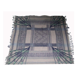 Pañuelo Keffiyeh Árabe Unisex de Algodón Tejido a Mano, Shemagh, Hiyab Palestino, Arafat, Pañuelo Cuadrado de Moda para la Cabeza, Estilo Desierto - Product Image 1
