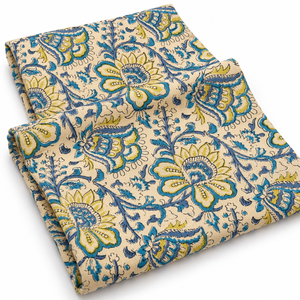 Custom Design Organic Eco-Friendly Lightweight <b>Purple</b> Flower Block Printed Cotton Voile <b>Fabric</b> Breathable Soft Accessories Girls - Product Image 3