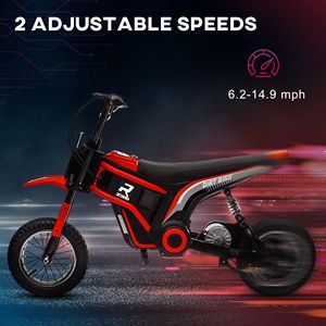 Moto Elettrica Fuoristrada per Età 13+ con Acceleratore a Manopola 24V 350W e Clacson Musicale - Product Image 5