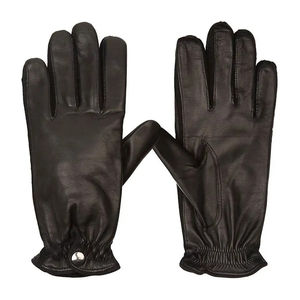 Gants de conduite en cuir 100% personnalisables avec logo, compatibles écran tactile, coupe-vent, en cuir de chèvre, pour hommes, EN PROMOTION - Product Image 6
