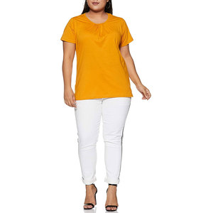 Últimos Diseños de Camisetas para Mujer, Alta Calidad, Transpirables, Cómodas, de Verano, 100% Algodón, Antiarrugas, Antibolitas, Gran Venta - Product Image 4