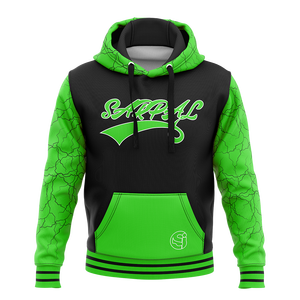 เสื้อฮู้ดผู้ชายสำหรับฤดูหนาว ผ้าฟลีซหนา 340gsm กันน้ำ เป็นมิตรกับสิ่งแวดล้อม แบบสวมหัว มีกระเป๋า ดีไซน์ทำเก่า - Product Image 1