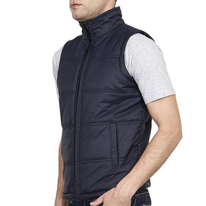 Gilet matelassé sans manches pour homme, nouveau style hiver, design personnalisé, multicolores, coton et nylon, imperméable, coupe-vent, respirant - Product Image 3