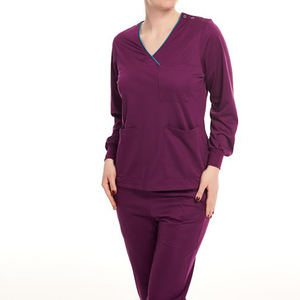 Tenues Médicales Blouses d'Infirmière Uniformes d'Hôpital 2026 Ensembles de Blouses Tissu Toile Respirant Confortable - Product Image 3
