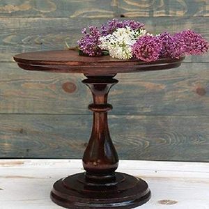 Support à gâteau en bois de style classique, conçu pour la présentation de gâteaux traditionnels, décoration de table à manger - Product Image 6