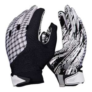 Gants de football américain haut de gamme pour exportateurs – Poignées en néoprène respirantes, légères, anti-humidité, avec sangle de poignet réglable - Product Image 5