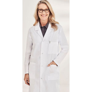 เสื้อโค้ทแล็ปทอปถักสีขาวสำหรับผู้ใหญ่ - Product Image 1