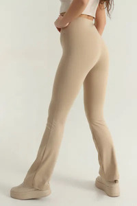 High Waist Full Length Yoga <b>Leggings</b> Solid Color Spandex/Polyester Four-Way Stretch Anti-Bacterial Quick Dry Breathable - Product Image 6