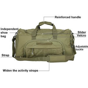 Bolsa Deportiva de Tela Resistente con Asas Reforzadas Diseñada para un Uso Prolongado en Viajes, Gimnasio, Deportes y Transporte Diario - Product Image 3