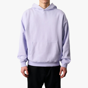 เสื้อฮู้ดดี้โอเวอร์ไซส์ผ้าถักเนื้อนุ่มระบายอากาศได้ดีสำหรับผู้ชาย รุ่นใหม่ปี 2026 ผลิตจากโพลีเอสเตอร์/คอตตอน  ผลิตตามสั่งในปากีสถาน บริการ OEM/ODM - Product Image 1