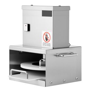 Presse à pâte à pizza électrique professionnelle de 6 pouces à épaisseur réglable, en acier inoxydable, pour boulangerie - Product Image 1