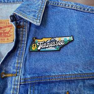 Patch thermocollant Cool Tennessee – Écussons brodés de l'État du Tennessee pour vestes - Product Image 3