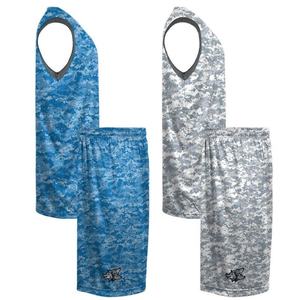Conjunto de Uniforme de Baloncesto Maveric 23, Cuello en V, Sin Mangas, Transpirable, Estampado de Leopardo, Secado Rápido, Unisex para Adultos, Amarillo Marino Sublimado - Product Image 5