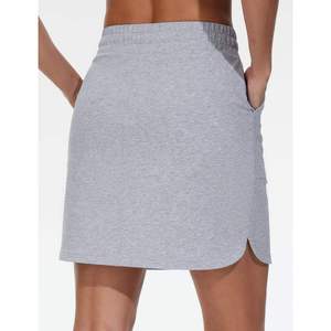 Jupe de sport confortable pour femme avec cordon de serrage, en coton sans doublure, avec poches, pour le travail, la détente, le golf, le tennis - Product Image 2