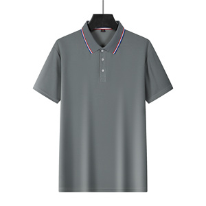 Golf <b>Turtleneck</b> Shirt Embroidery for Rhinestone New Arrival <b>Men</b> Clothing Customized Logo Manufacturer 100% Cotton Blank - Product Image 5