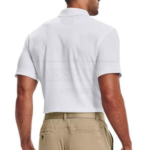 Polo de tennis personnalisé avec logo, tissu respirant, vêtements de sport athlétiques pour hommes, polo de tennis en coton de haute qualité - Product Image 2