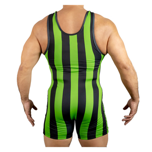 <b>Men's</b> Striped Spandex Wrestling <b>Singlet</b> Plus Size Casual Tank Top O-Neck Sublimation Print Purple Black Seamrewear - Product Image 4