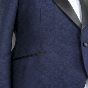 Traje de boda a medida para hombre, talla grande, chaqueta de fiesta, blazer con solapa de pico, estilo italiano, esmoquin negro - Product Image 2